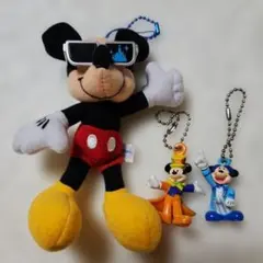 ミッキーマウス キーホルダー 3点セット