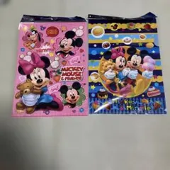ミッキー　ミニー　クリアファイル　ディズニー