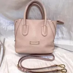 値下げ可能♪ 日本製 牛革 ショルダーバッグ ハンドバッグ ピンク