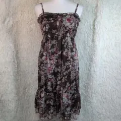 希少 L‘EST ROSE レストローズ 花柄はしごレースワンピース 森ガール