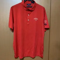 Callaway ゴルフウェア ポロシャツ レッド - メルカリ