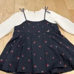 petit main チェリー柄チュニック 130