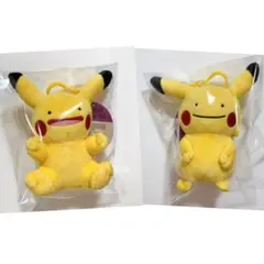 ポケモン へんしん メタモン ピカチュウ ぬいぐるみキーリング 2つセット韓国