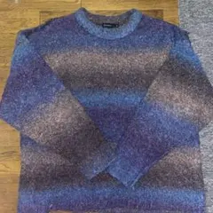 RAGEBLUE グラデーションニットセーター M
