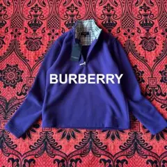 BURBERRY プルオーバー ハーフジップ フリースジャケット ノバチェック柄