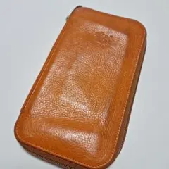 IL BISONTE オレンジ レザー 長財布