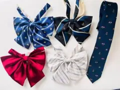 学生服用リボン・ネクタイ5点セット