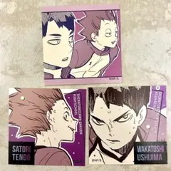 ハイキュー スクエアステッカーコレクション 牛島若利 天童覚 白鳥沢