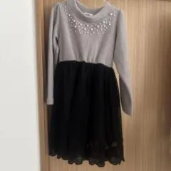 MAJOLICA ワンピース 120cm グレー/黒