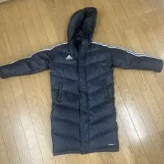 adidas フード付きダウンコート ネイビー【130センチ】
