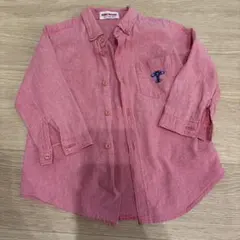 miki HOUSE ピンク長袖シャツ T50-82