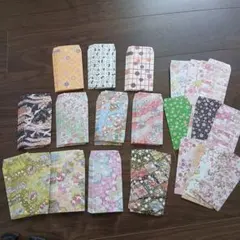 ㉖ハンドメイドポチ袋８３枚　いろいろ和柄　詰め合わせ　大量
