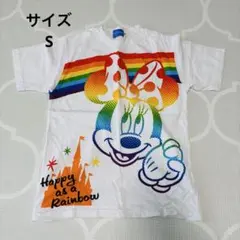 ミニーとミッキーのレインボーTシャツ