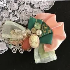 ❤️女性&お人形の兼用　髪飾り&コサージュ❤️ ピンク＆水色　☆匿名☆