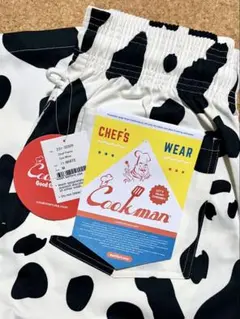 クックマン シェフパンツ 牛柄 M