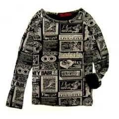 ヒステリックミニ/ヒスミニ/トップス/100cm/長袖/ブラック