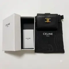 【極美品】 CELINE セリーヌ トリオンフ 三つ折り財布 ブラックのサムネイル