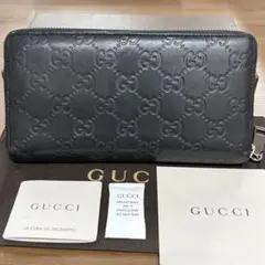 GUCCI グッチ パイソン ラウンドファスナー 長財布 ブラック 353227