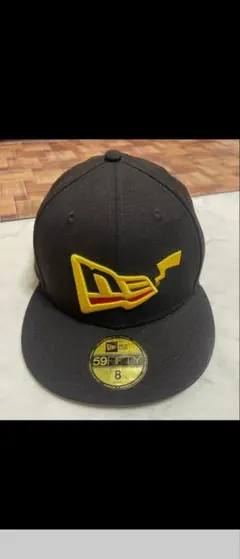 New Era 59FIFTY キャップ 黒/黄色 サイズ8