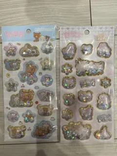 リラックマ　キラッとぷくぷくエアーシール2枚セット