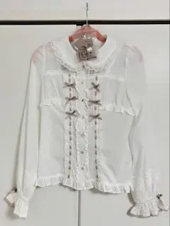 LIZLISA バックシャーリング ブラウス ピンク