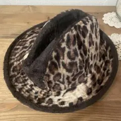 WEAVE TOSHI（CA4LA カシラ）ヒョウ柄中折れハット帽