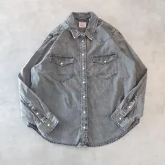 Levi’s リーバイス デニムシャツ 古着 XL 黒 ブラック 14832