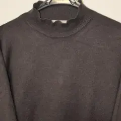 SENSE OF PLACE ブラウン モックネックニット　Lサイズ