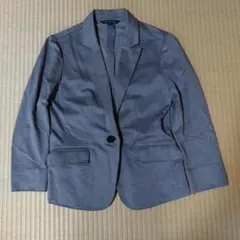 グレー テーラードジャケット 1つボタン
