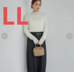 田中里奈 しまむら テレコトップス プルオーバー LL ホワイト