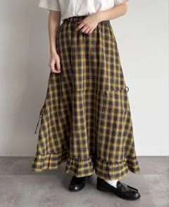 【新品タグ付き】kutir アソートダブルリボンフリルスカート