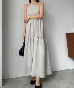 Louere リボンティアードキャミワンピース