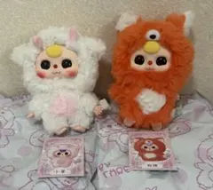 babythree ぬいぐるみキーホルダー キツネ、羊