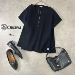 ORCIVAL オーシバル コットン ワイドカットソー 黒 サイズ1 M〜L相当のサムネイル
