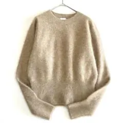 美品 グリーンレーベルリラクシング ウール フォックス ニット フリー ベージュ