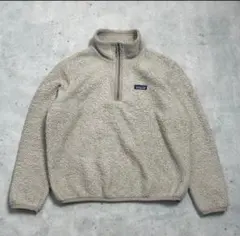 patagonia ベージュ フリースジャケット ハーフジップ　パタゴニア
