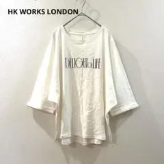エイチケー ワークス ロンドン ビッグシルエット　　ドルマン　ロゴTシャツ　Mのサムネイル