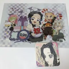 鬼滅の刃 胡蝶しのぶ バースデークリアファイル2023　原画展　アートコースター