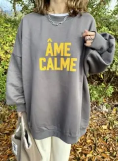 しまむら mayo スウェット トレーナー M チャコールグレー