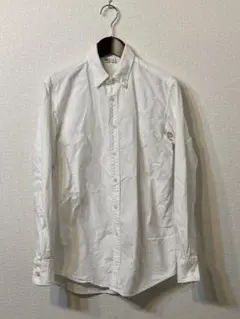 ユニクロU ホワイト コットン 長袖シャツ S