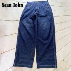 【激レア】00s Sean John 極太バギーデニム Y2K B系 W36