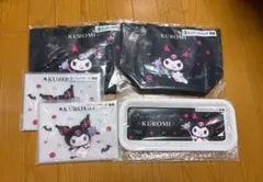 KUROMI ミニトートバッグ・クリアポーチ・メラミントレイセット一番くじクロミ