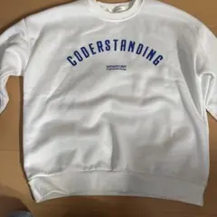 ホワイト CODERSTANDING トレーナー