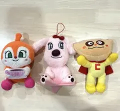 アンパンマン ぬいぐるみ 3点セット　レアチーズ　ドキンちゃん　クリームパンダ
