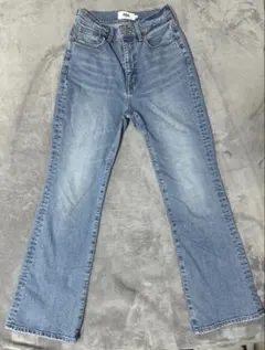 AZUL ライトブルー ストレートレッグデニム フレア Sサイズ