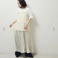 Petit Fleur シアーティアードキャミワンピ