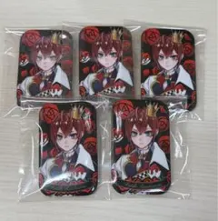 リドル・ローズハート ラメキラ スクエア 缶バッジ 5個 セット