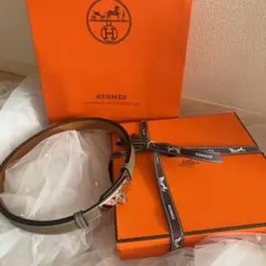 HERMES ケリー ベルト エトゥープ シルバー金具♡のサムネイル