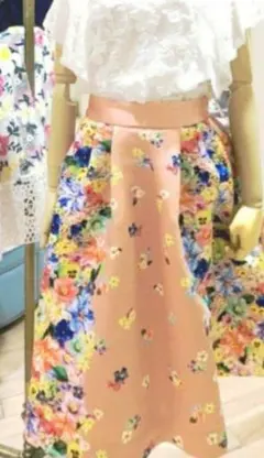 ♥Chesty♥ ♡花柄フレアスカート♡ピンク