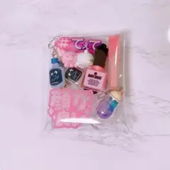 推し活のお供に！ガチャ詰めポーチ【ピンクブルー】